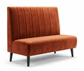 Banquette Bellagio – Couture verticale & velours Casino Terracotta