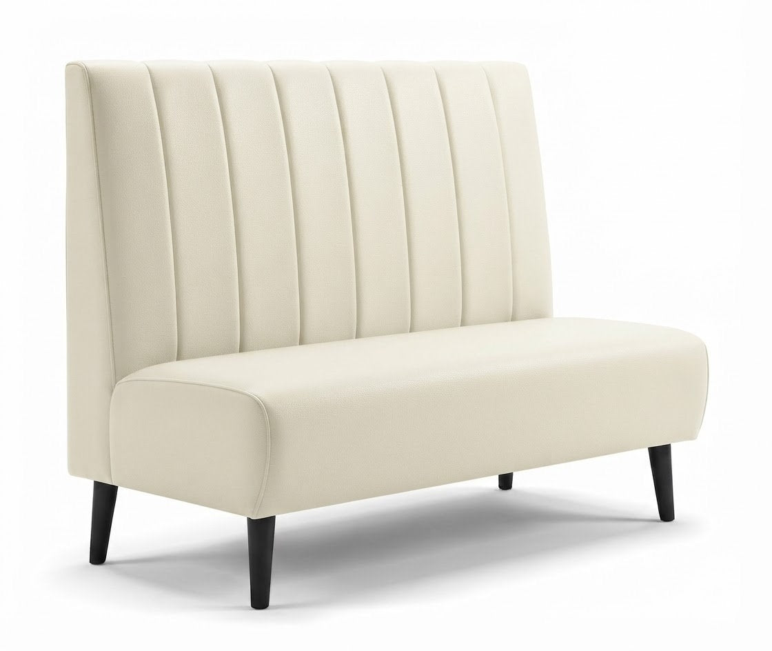 Banquette Bellagio – Couture verticale & similicuir Arizona Beige