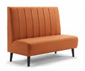 Banquette Bellagio – Couture verticale & tissu Gava 56 cuivre sur mesure