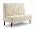 Banquette Bellagio – Couture verticale & tissu Gava crème sur mesure