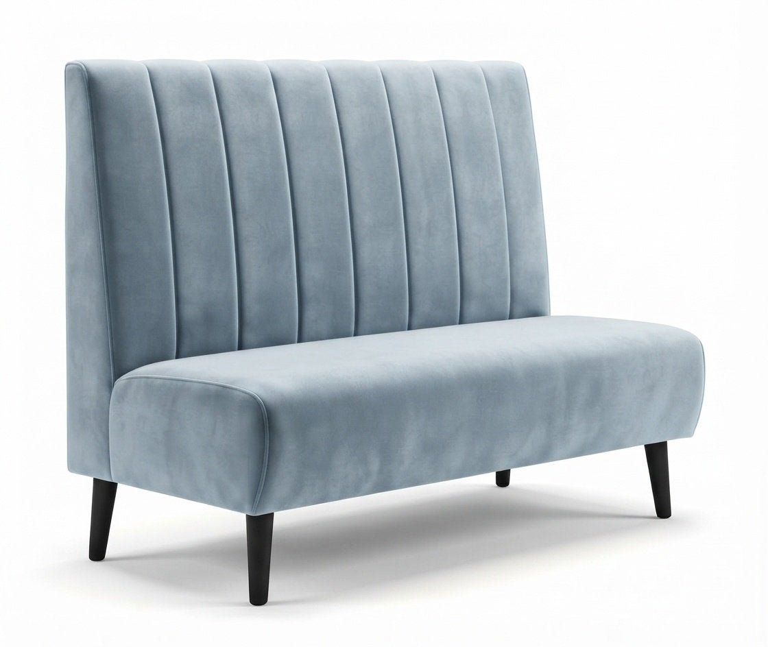 Banquette Bellagio – Couture verticale & velours Casino Safira