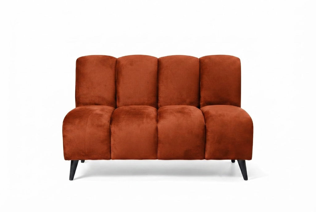 Banquette Cocoon – Velours Terracotta personnalisable