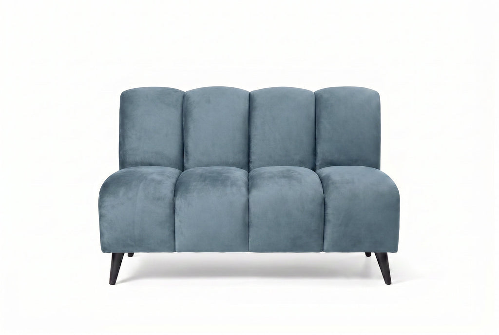 Banquette Cocoon – Velours bleu ciel personnalisable