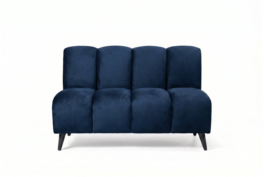 Banquette Cocoon – Velours bleu pétrole personnalisable