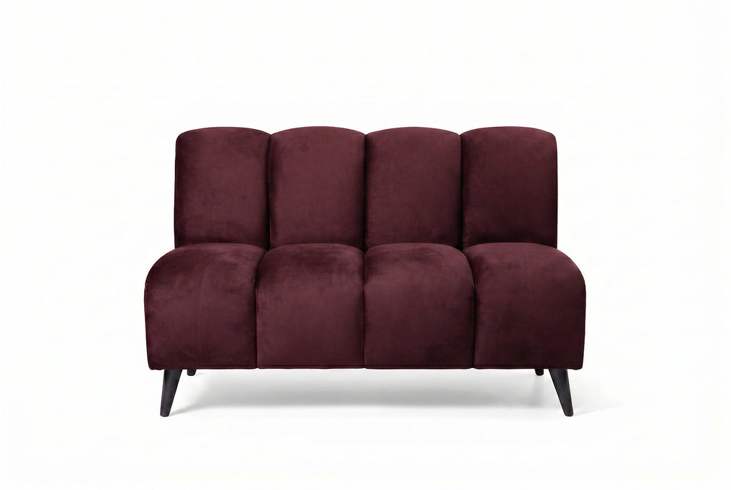 Banquette Cocoon – Velours bordeaux personnalisable