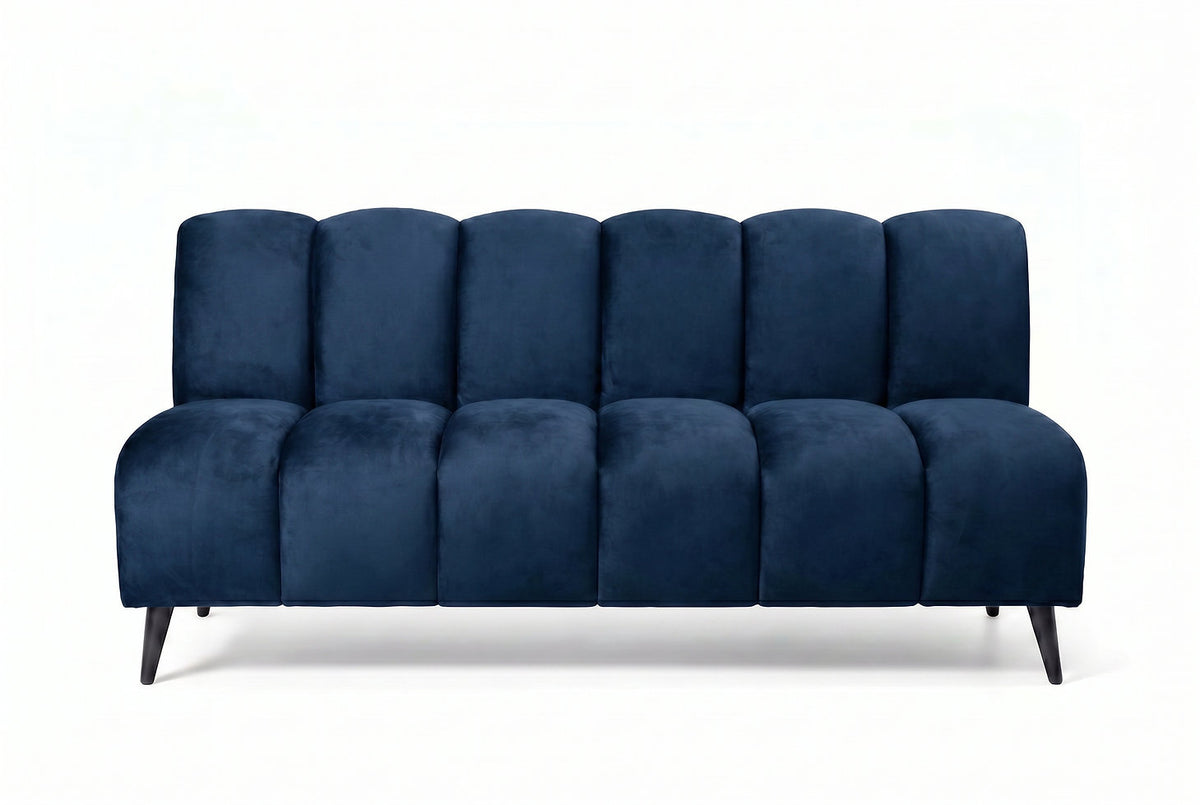Banquette Cocoon – Velours bleu foncé personnalisable