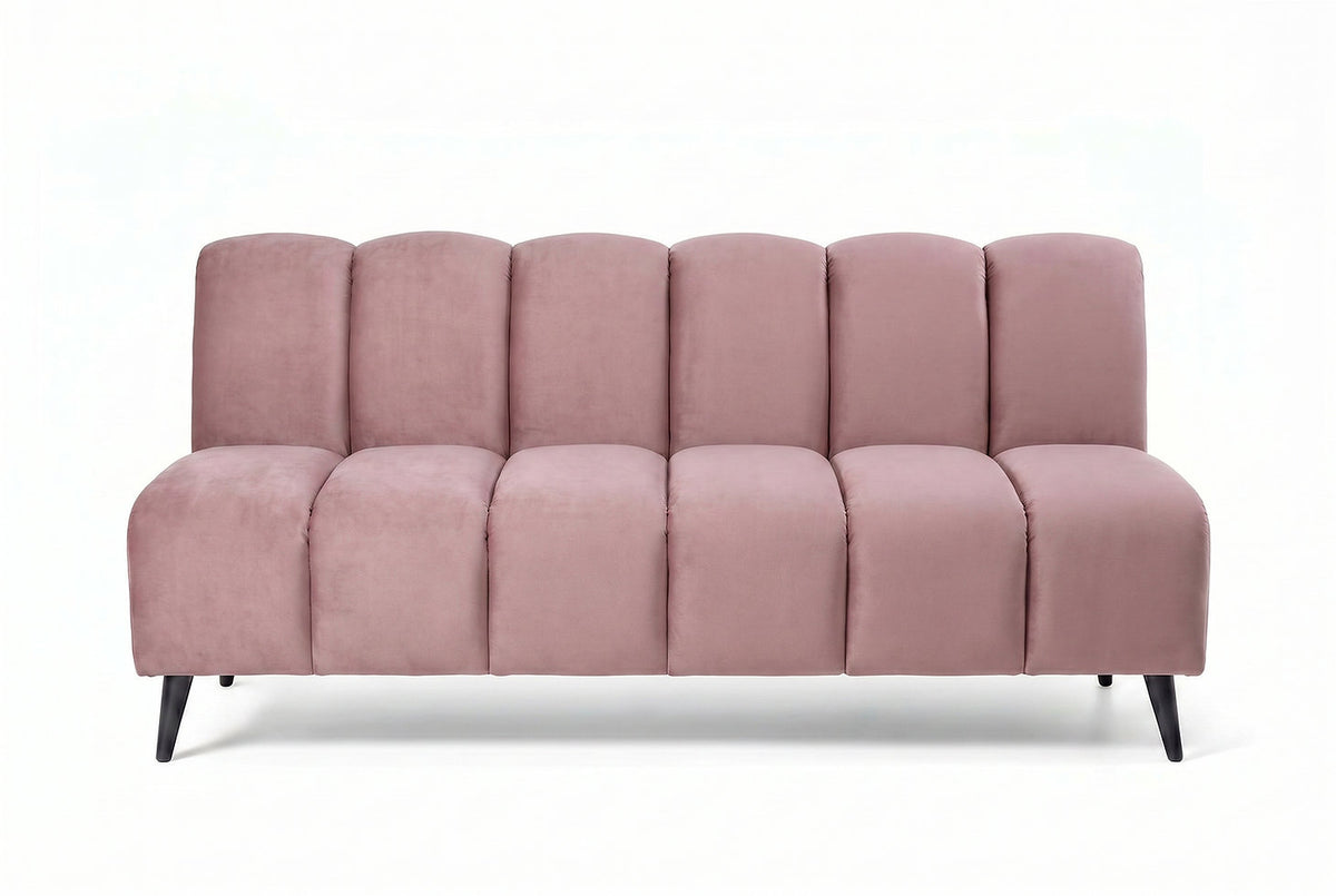 Banquette Cocoon – Velours rose personnalisable