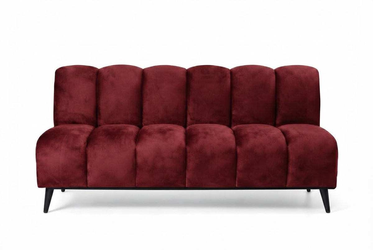 Banquette Cocoon – Velours rouge Marsala personnalisable