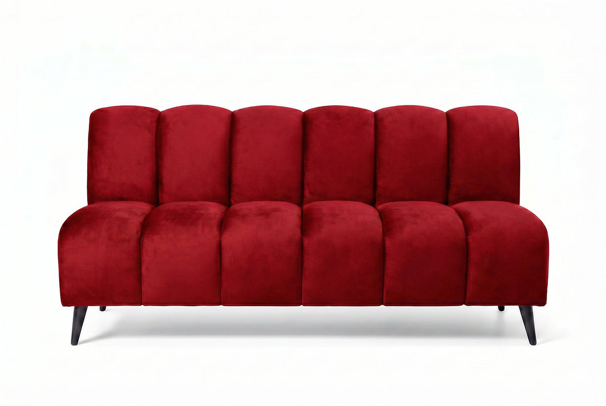 Banquette Cocoon – Velours rouge foncé personnalisable