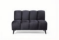 Banquette Cocoon – Velours noir Terra 99 personnalisable