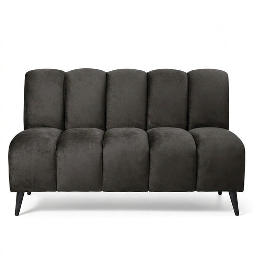 Banquette Cocoon – Velours gris anthracite personnalisable