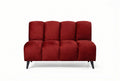 Banquette Cocoon – Velours rouge foncé personnalisable
