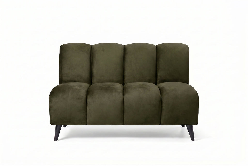 Banquette Cocoon – Velours vert olive personnalisable