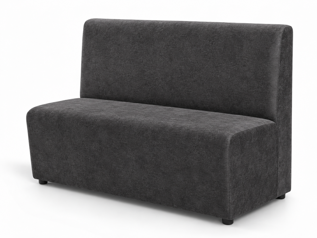 Banquette Sorrento – Lisse & velours Casino Graphite