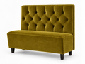 Banquette Trianon – Capitonnée & velours Casino Jaune Olive