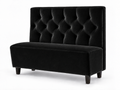 Banquette Trianon – Capitonnée & velours Casino Noir