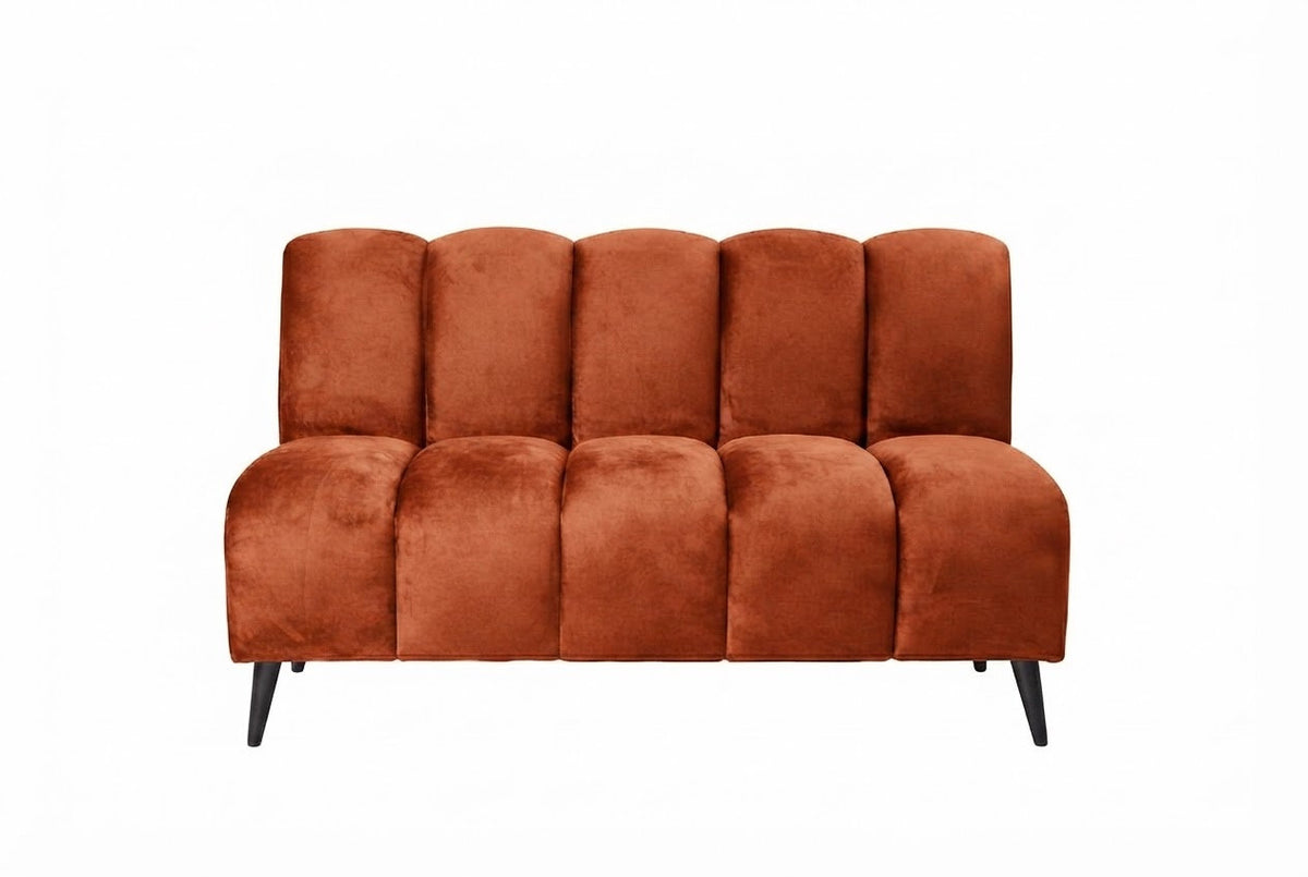 Banquette Cocoon – Velours Terracotta personnalisable