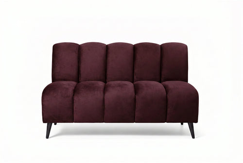 Banquette Cocoon – Velours bordeaux personnalisable