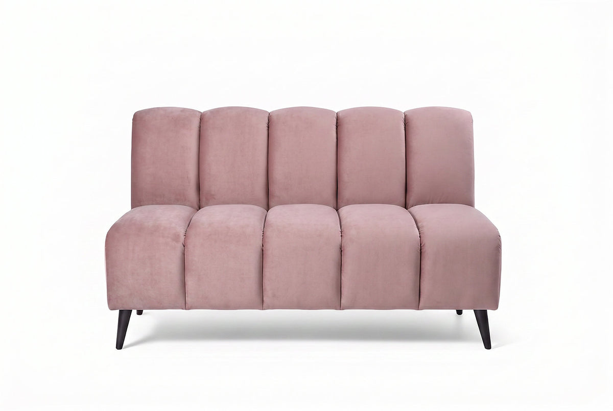 Banquette Cocoon – Velours rose personnalisable
