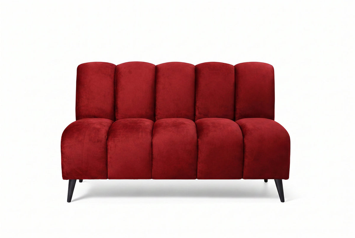 Banquette Cocoon – Velours rouge foncé personnalisable