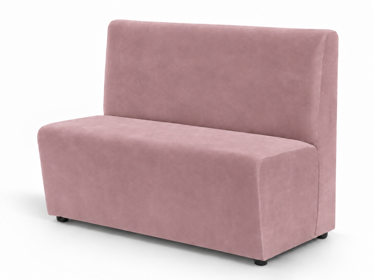 Banquette Sorrento – Lisse & velours Casino Rose