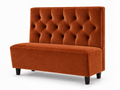 Banquette Trianon – Capitonnée & velours Casino Terra Cotta