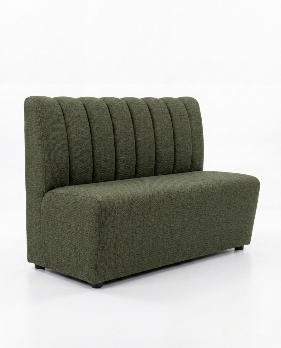 Banquette Prestige – Couture verticale & tissu Aragon Vert 39