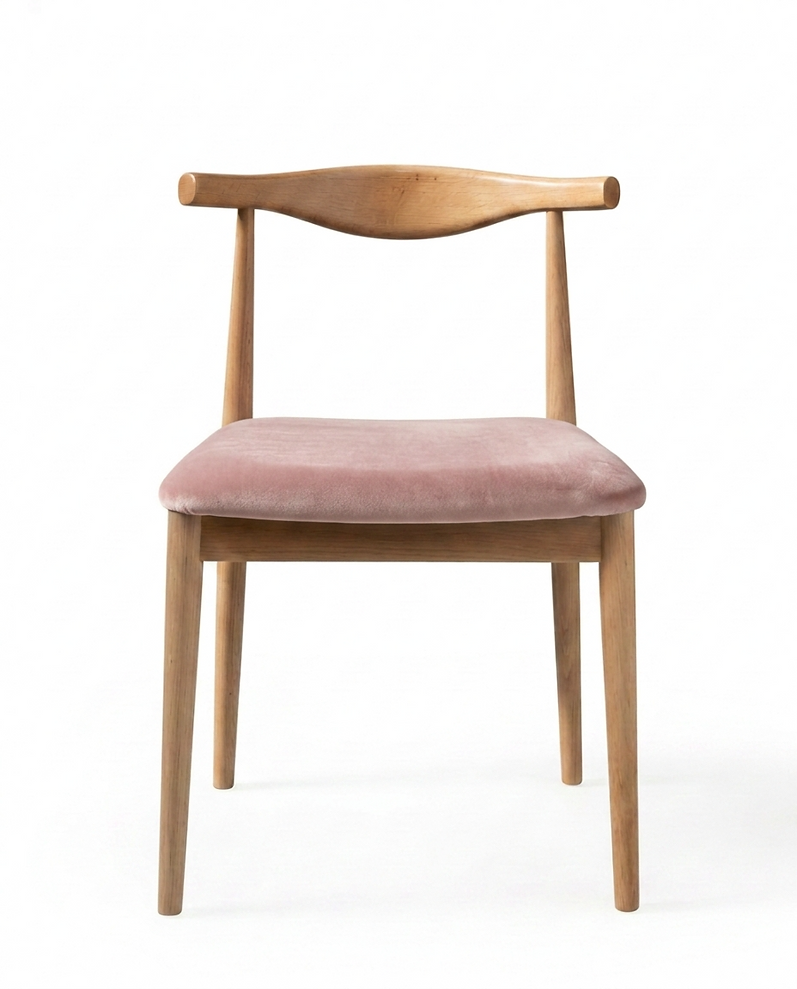 Chaise Siena – Hêtre massif & velours personnalisable