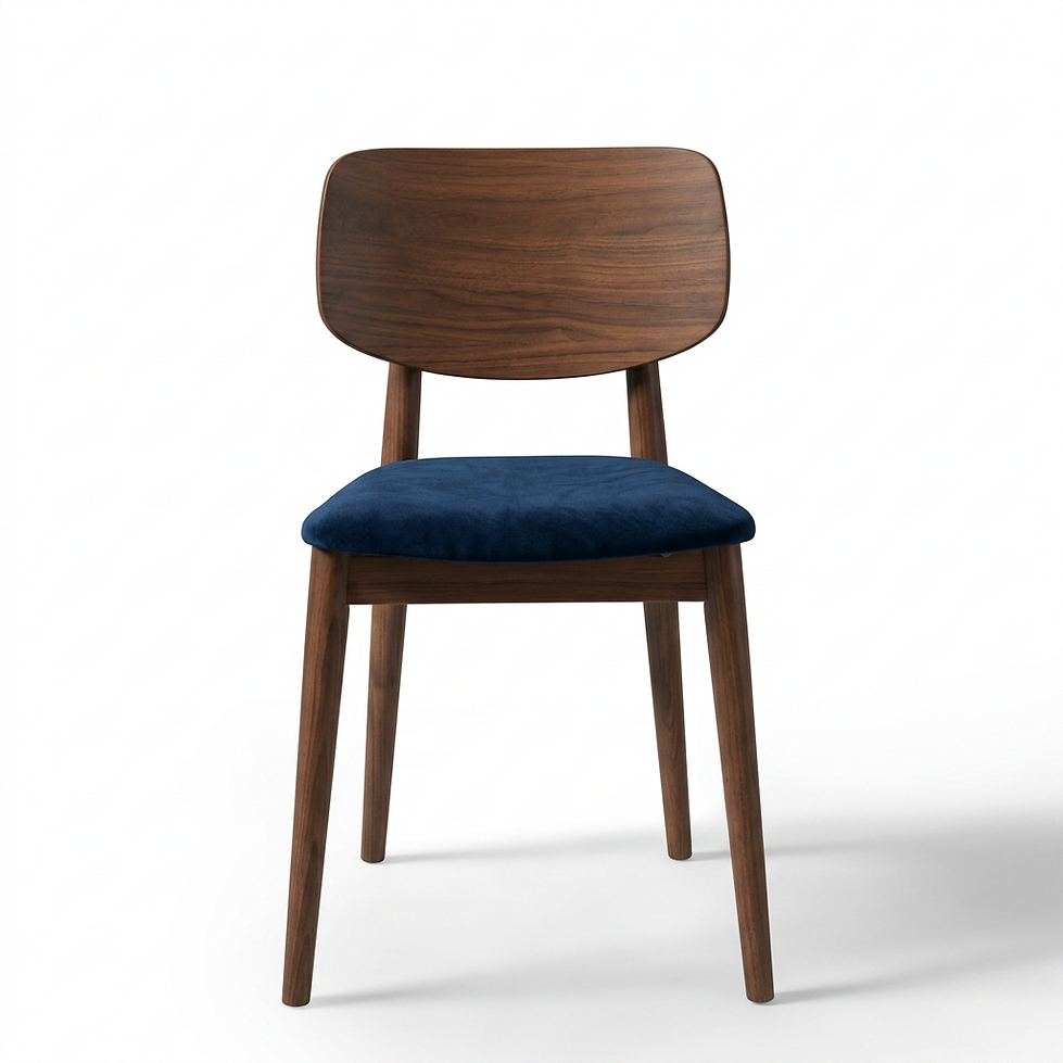 Chaise Verona – Hêtre finition noyer & velours personnalisable