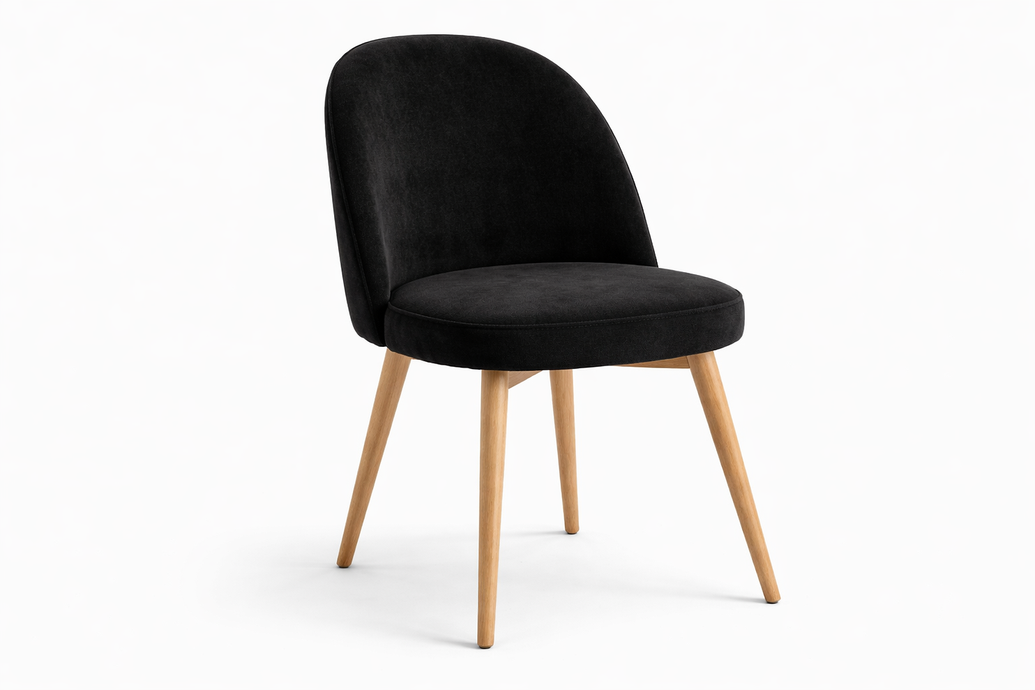 Chaise Bergamo Hêtre massif & velours personnalisable