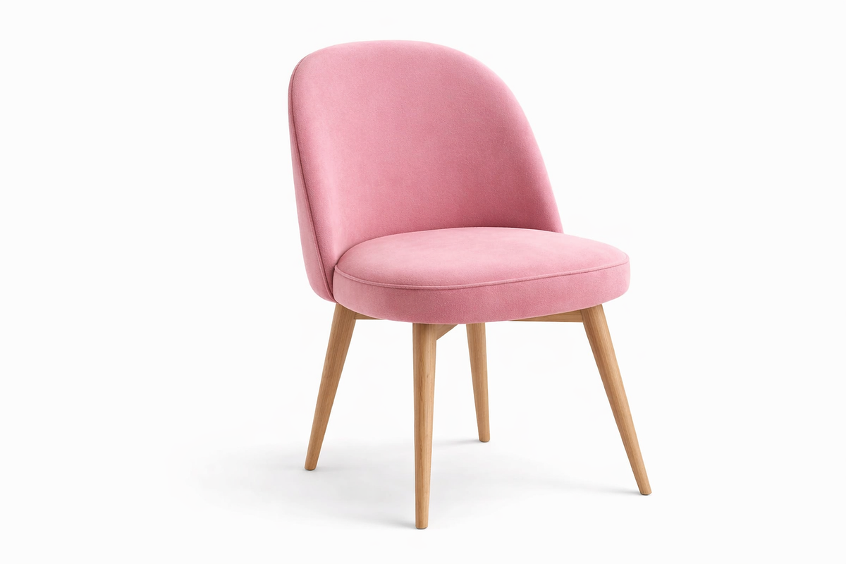 Chaise Bergamo Hêtre massif & velours personnalisable