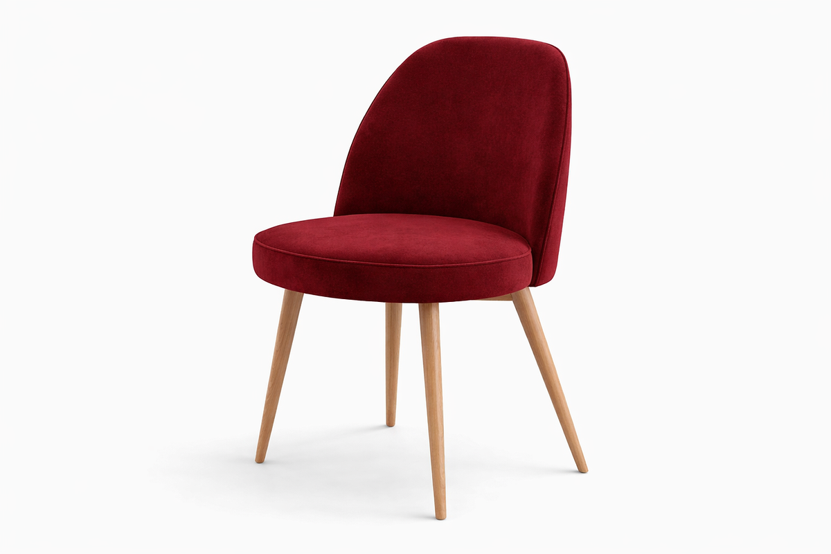 Chaise Bergamo Hêtre massif & velours personnalisable