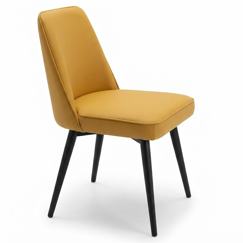 Chaise Lucca – Piètement métallique & similicuir Arizona personnalisable