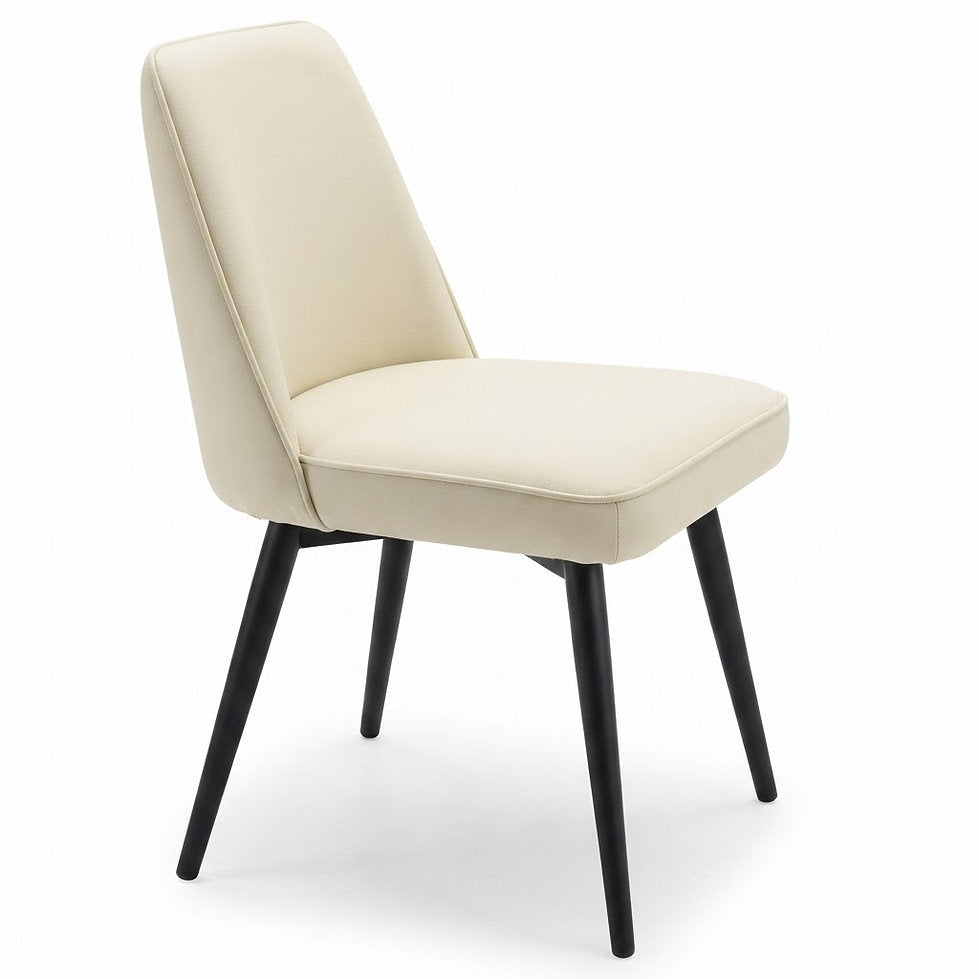 Chaise Lucca – Piètement métallique & similicuir Arizona personnalisable