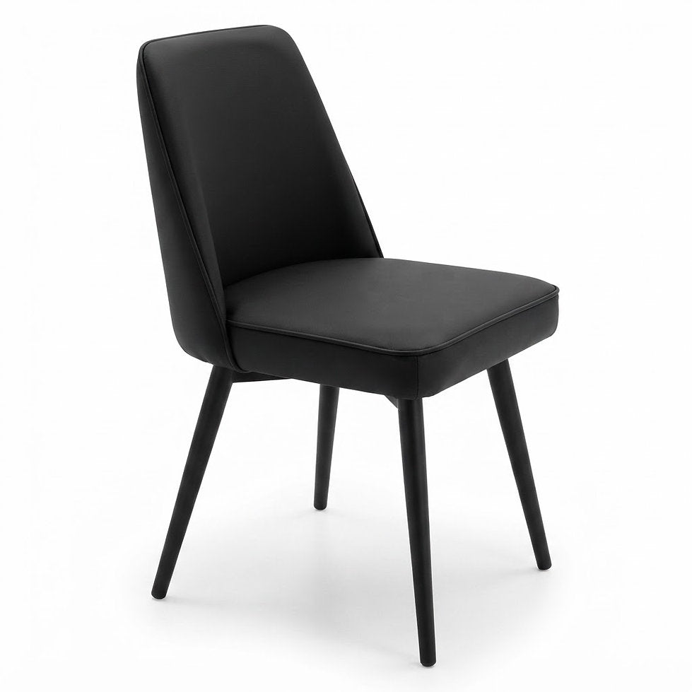 Chaise Lucca – Piètement métallique & similicuir Arizona personnalisable