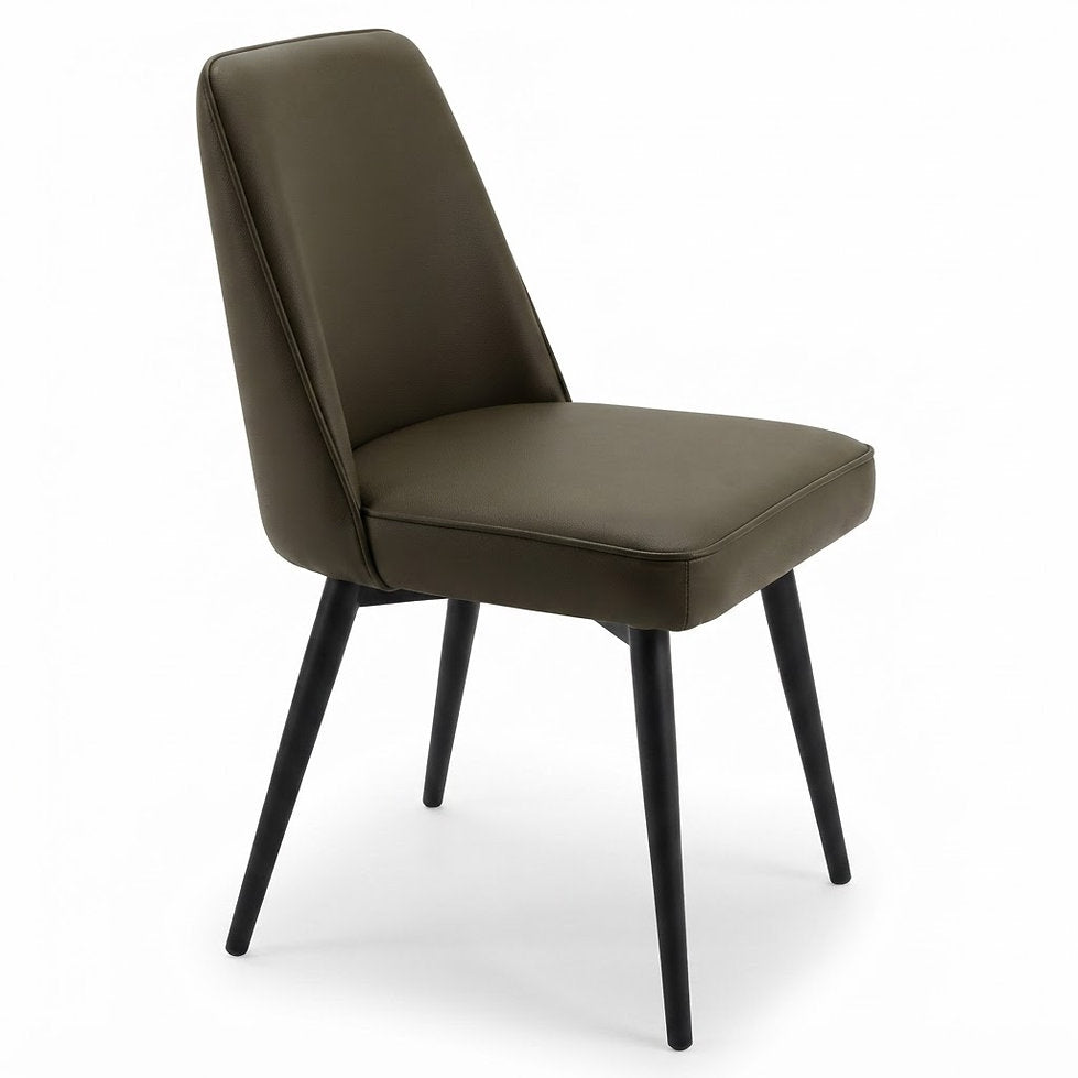 Chaise Lucca – Piètement métallique & similicuir Arizona personnalisable