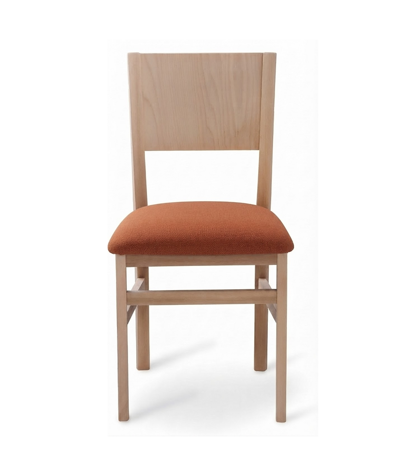 Chaise Ravenna – Pieds hêtre & tissu Gava personnalisable