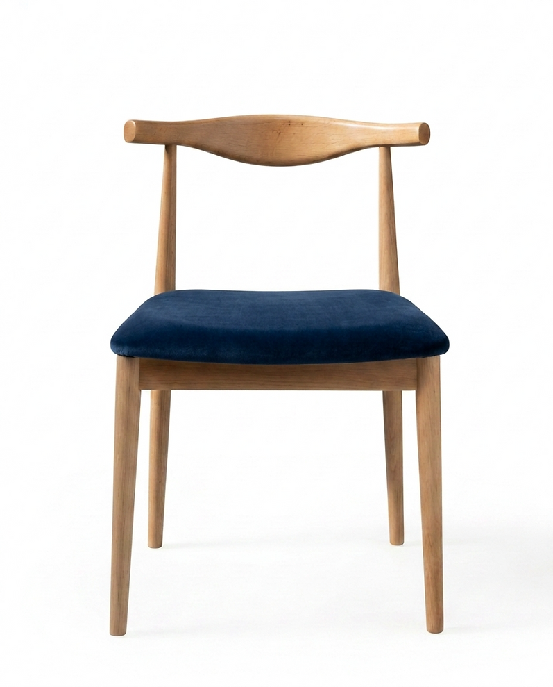 Chaise Siena – Hêtre massif & velours personnalisable