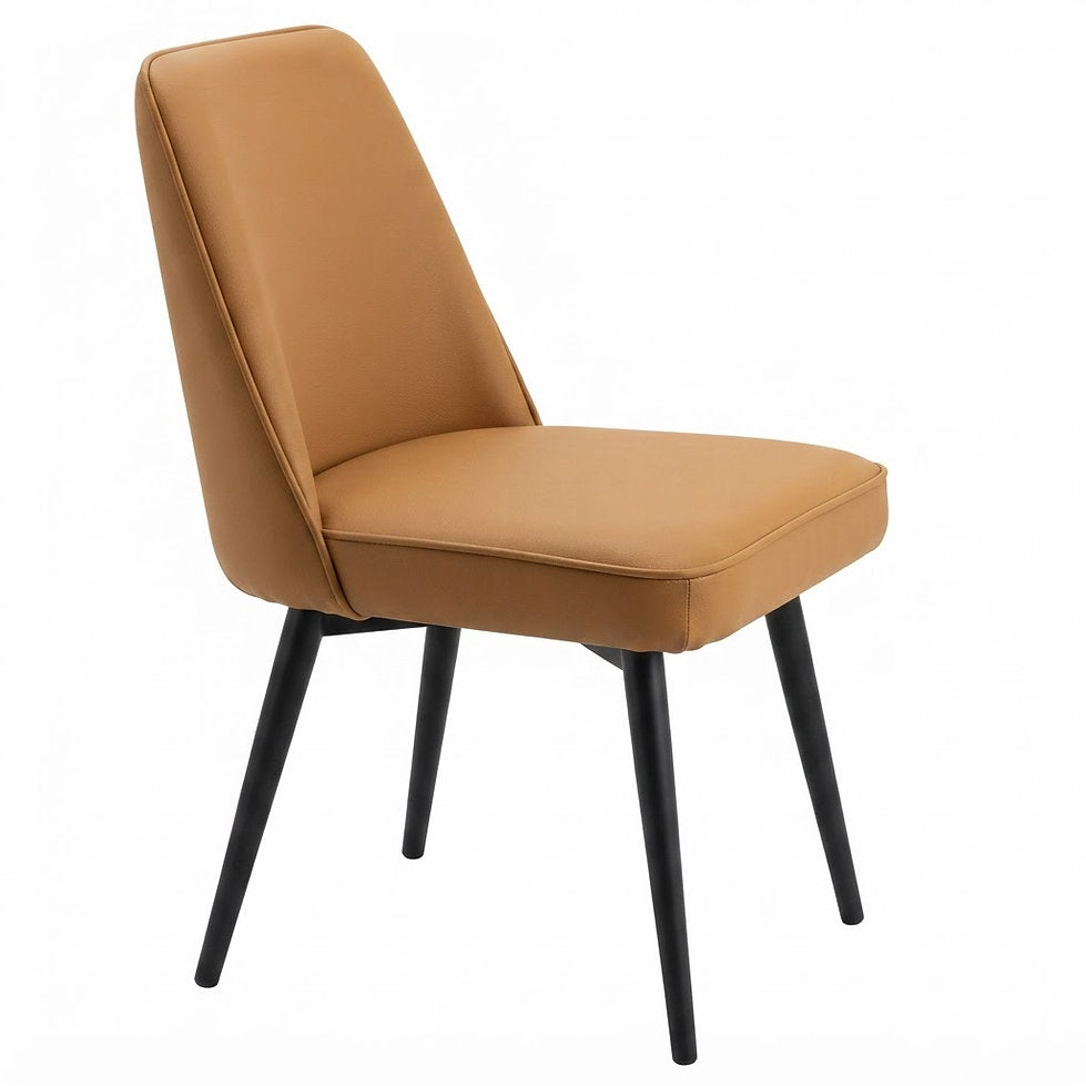 Chaise Lucca – Piètement métallique & similicuir Arizona personnalisable