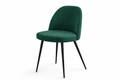 Chaise Bergamo – Acier noir & velours personnalisable
