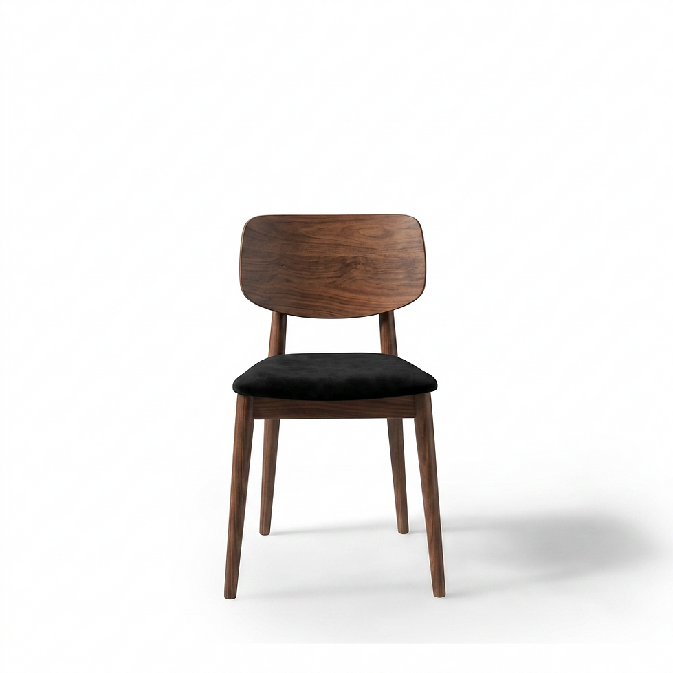 Chaise Verona – Hêtre finition noyer & velours personnalisable