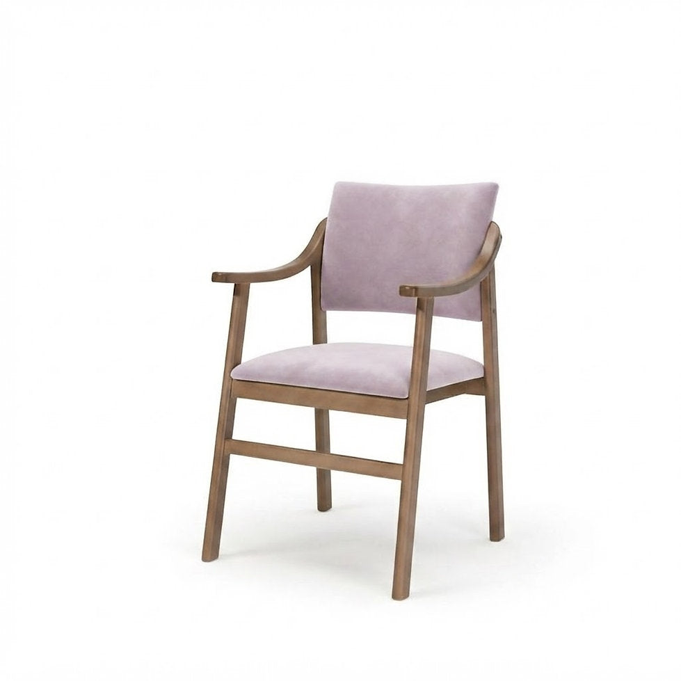 Fauteuil Firenze – Frêne teinté & velours Casino personnalisable