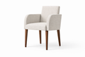 Fauteuil Como – Hêtre teinté noyer & tissu personnalisable