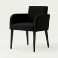Fauteuil Como – Hêtre teinté noir & velours Casino personnalisable