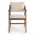 Fauteuil Firenze – Hêtre finition noyer & tissu Gava personnalisable