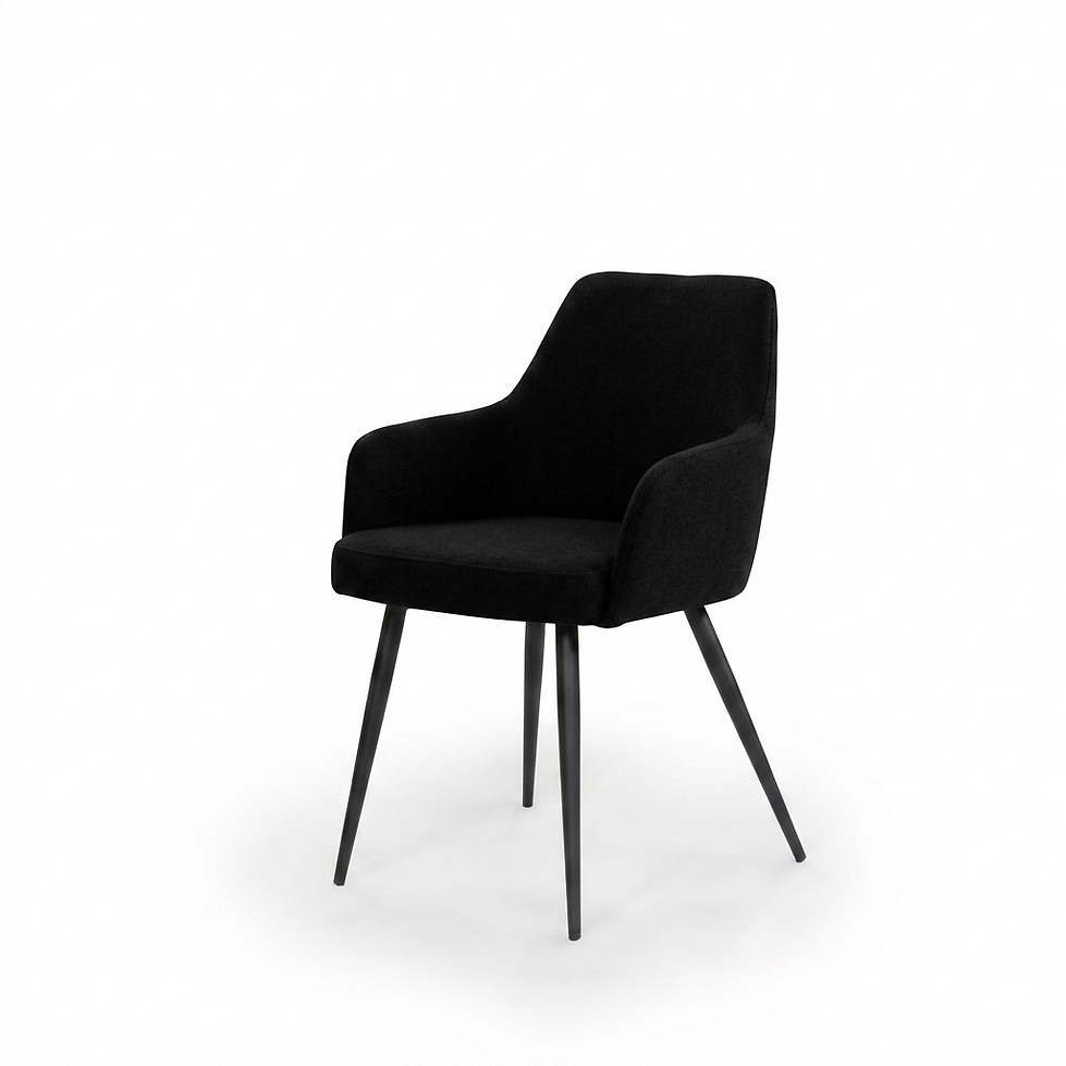 Fauteuil Roma – Acier noir & velours Casino personnalisable