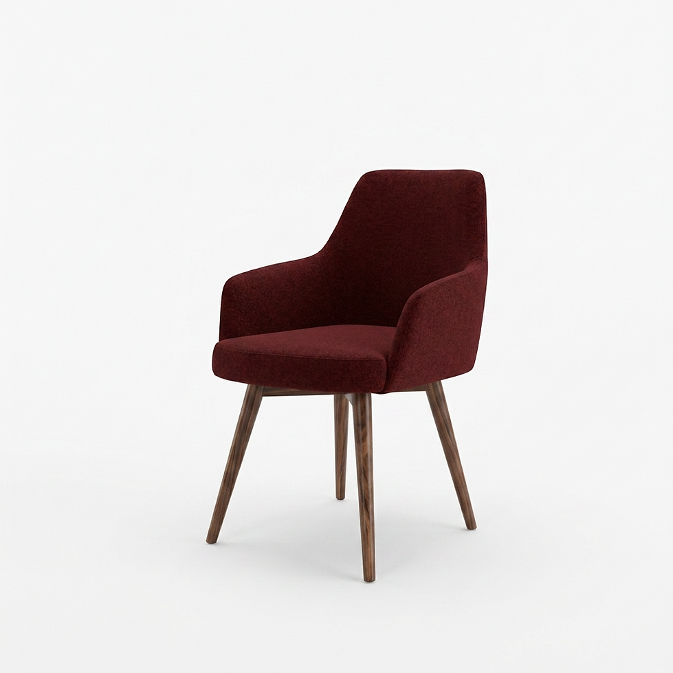 Fauteuil Roma – Hêtre teinté noir & velours Casino personnalisable