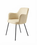 Fauteuil Torino – Acier noir & similicuir Arizona personnalisable
