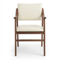 Fauteuil Firenze – Hêtre teinté noyer & similicuir Arizona personnalisable