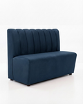 Banquette Prestige – Couture verticale & velours Monolith Bleu pétrole